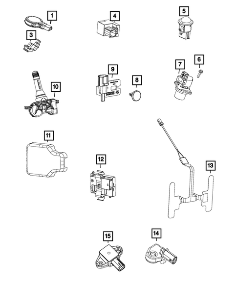 Sensors for 2017 Chrysler 200 #0