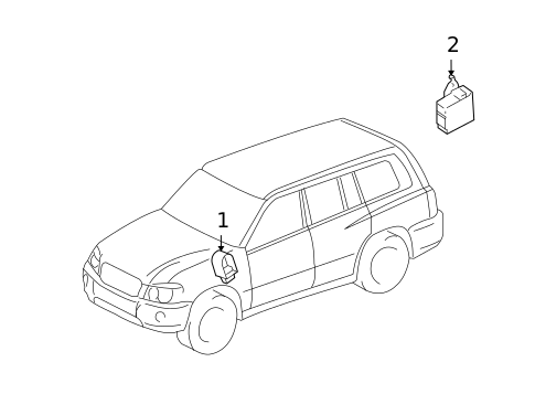 Keyless Entry Components for 2006 Toyota Highlander #0