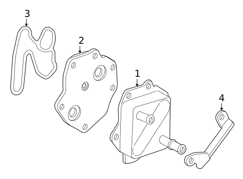 Oil Cooler for 2009 Toyota Land Cruiser #0