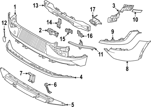 Bumper & Components - Rear for 2024 Kia EV6 #0
