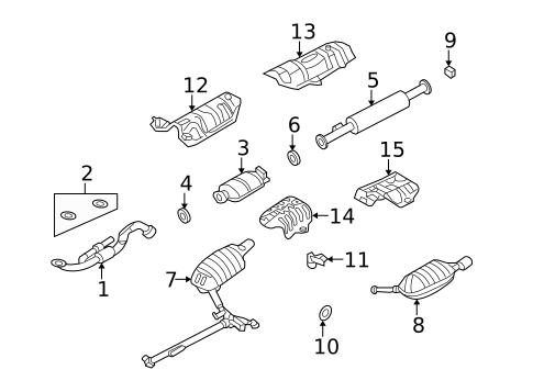 Exhaust Components for 2008 Kia Optima #0