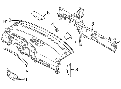 Instrument Panel for 2024 Kia Carnival #0