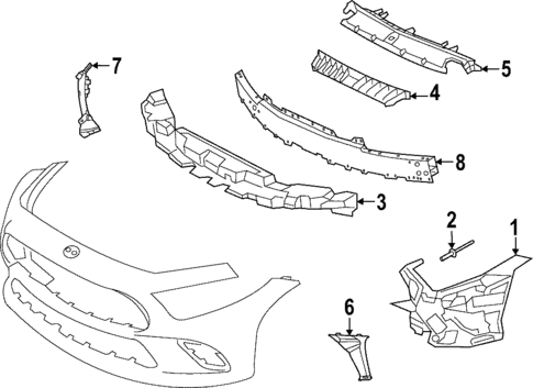 Bumper & Components - Front for 2022 Mercedes-Benz CLS450 #1