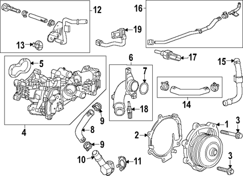 Water Pump for 2024 GMC Sierra 1500 #0