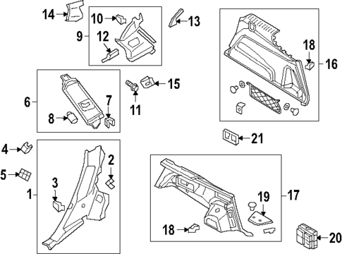 Interior Trim - Quarter Panels for 2025 Audi SQ7 #0
