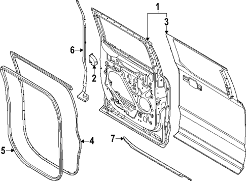Door & Components for 2023 Ford F-450 Super Duty #0
