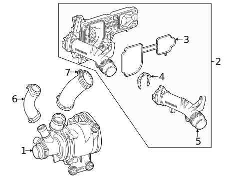 Water Pump for 2024 Mercedes-Benz E450 #0
