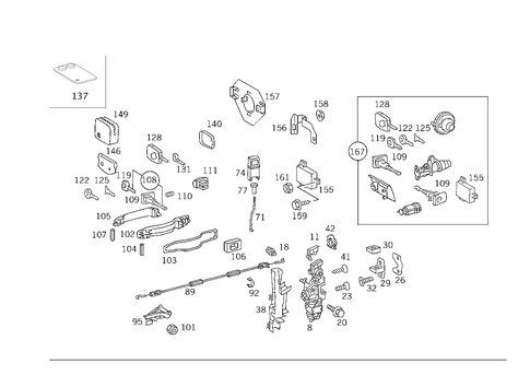 Locking System for 1984 Mercedes-Benz 500SEC #2