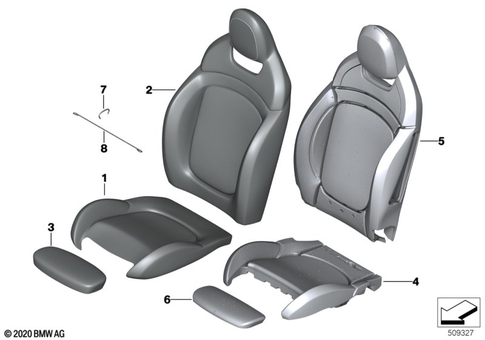 Front Seat for 2020 Mini Cooper S #2