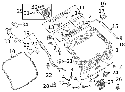 Gate & Hardware for 2014 Mazda CX-5 #5