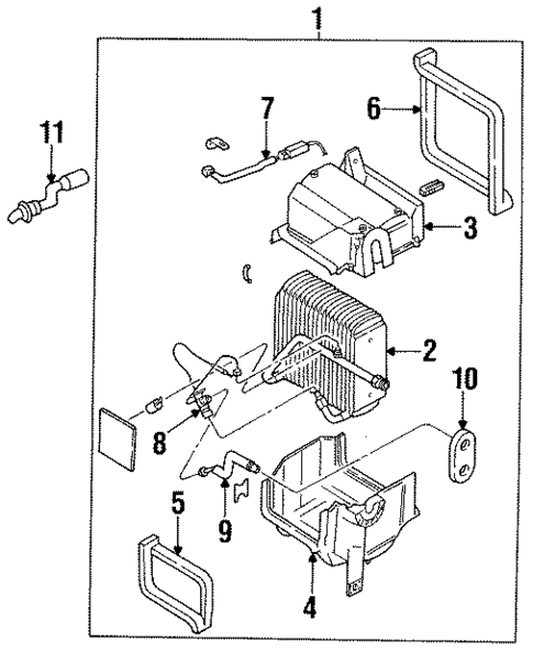 Condenser, Compressor & Lines for 1994 Mazda MX-6 #1
