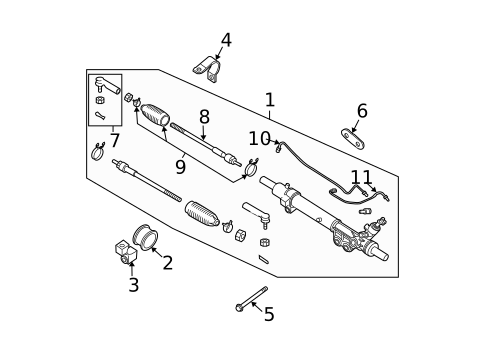 Steering Gear & Linkage for 2006 Nissan Xterra #0