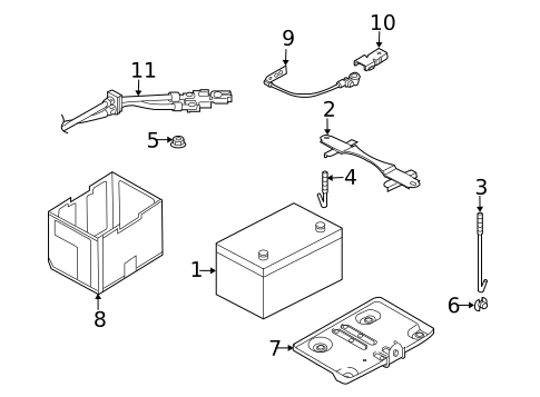 Battery for 2014 INFINITI QX50 #0