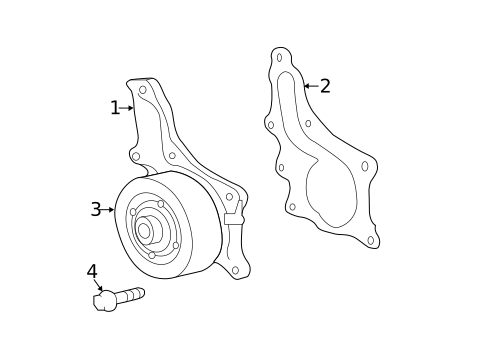 Water Pump for 2012 Toyota Sienna #1