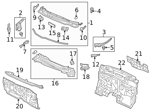 Cowl for 2013 Honda Civic #1