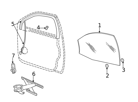 Front Door for 2005 Ford Taurus #4