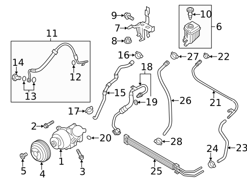 Pump & Hoses for 2012 Porsche Cayenne #0