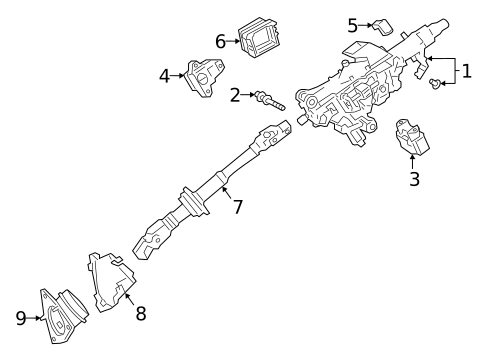 Steering Column Assembly for 2019 Toyota Avalon #0