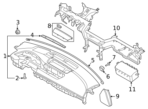 Instrument Panel for 2023 Genesis G90 #1