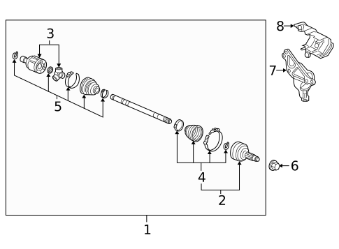 Drive Axles for 2019 Honda Pilot #1
