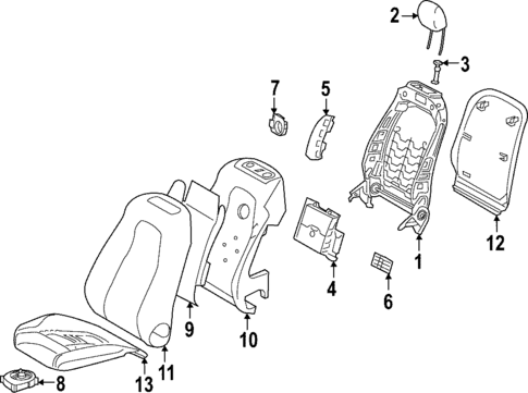 Passenger Seat Components for 2022 Mercedes-Benz GLB 35 AMG® #0