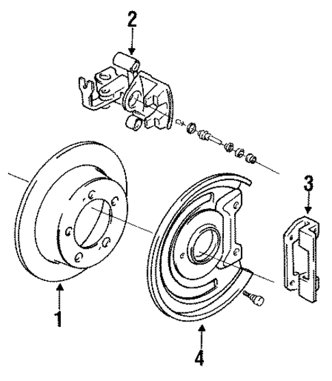 Rear Brakes for 1994 Mitsubishi Eclipse #0