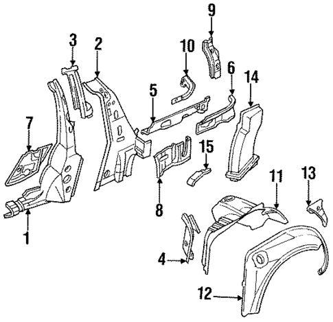 Inner Structure for 1994 Nissan 300ZX #2