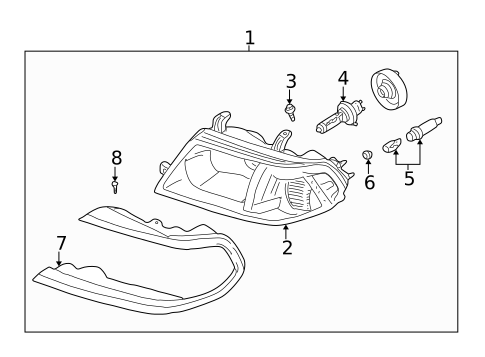 Bulbs - Chassis for 2002 Mitsubishi Montero Sport #1