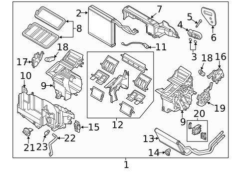 Evaporator & Heater Components for 2014 Mazda CX-5 #0