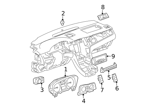 Switches, Solenoids & Actuators for 2010 Cadillac Escalade ESV #2
