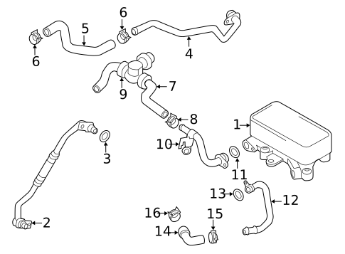 Hoses & Lines for 2012 Volkswagen Touareg #3