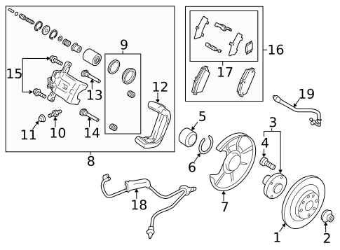 Brake Components for 2009 Mazda MX-5 Miata #1