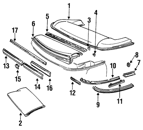 Storage Compartment for 1988 Chevrolet Cavalier #0