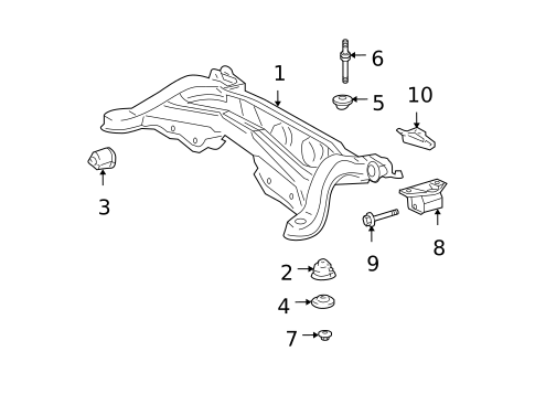 Suspension Mounting for 2004 Lexus RX330 #1
