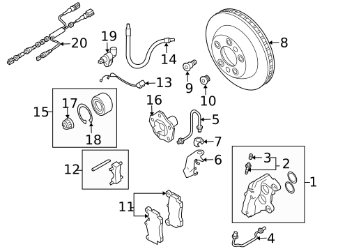 Rear Brakes for 2009 Audi Q7 #0