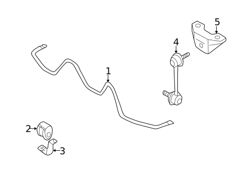 Stabilizer Bar & Components for 2002 INFINITI Q45 #0