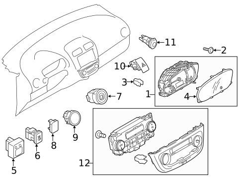 Controls for 2023 Mitsubishi Mirage G4 #1