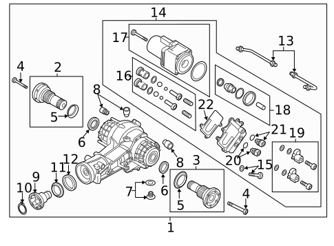 Axle & Differential for 2014 Audi RS7 #0