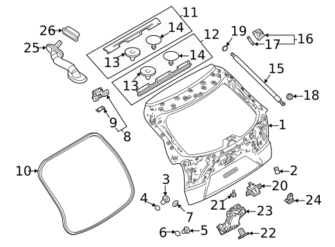 Gate & Hardware for 2014 Mazda CX-5 #4
