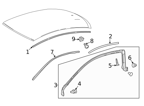 Exterior Trim - Roof for 2020 Lexus RC F #0