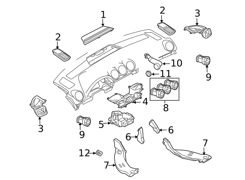 Ducts for 2007 Audi A4 Quattro #1