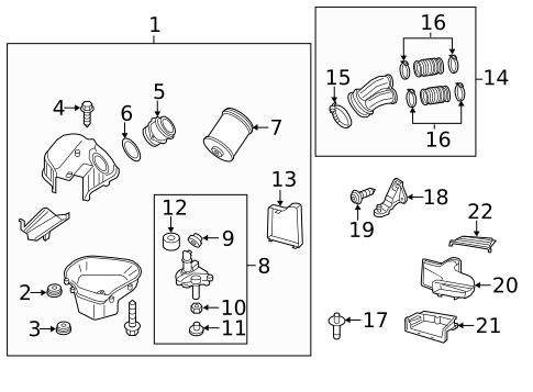 Belts & Pulleys for 2013 Audi A8 Quattro #1