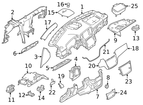 Instrument Panel for 2018 Mercedes-Benz GLE63 AMG S #1