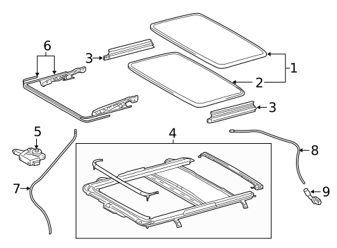 Sunroof for 2016 Lexus RX450h #0