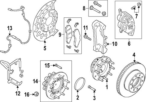 Front Brakes for 2023 Ford F-450 Super Duty #0