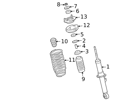 Struts & Components for 2005 Kia Sorento #0