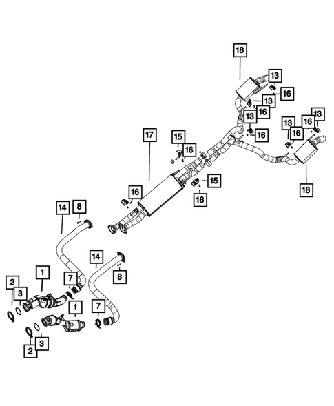 Exhaust System for 2023 Jeep Grand Wagoneer #4