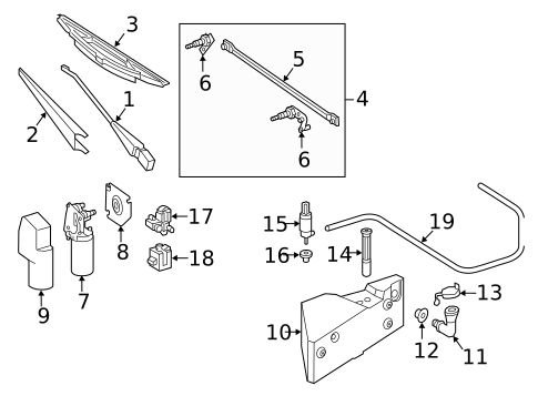 Wiper & Washer Components for 2010 Mercedes-Benz G55 AMG #0