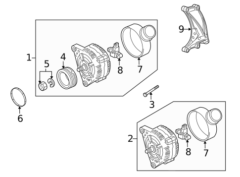 Alternator for 2014 Audi S5 #1