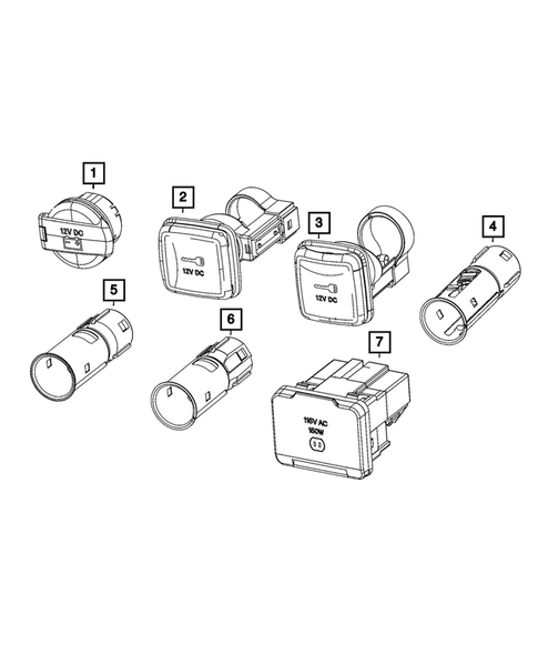 Power Distribution, Fuse Block, Junction Block, Relays and Fuses for 2023 Chrysler Pacifica #1